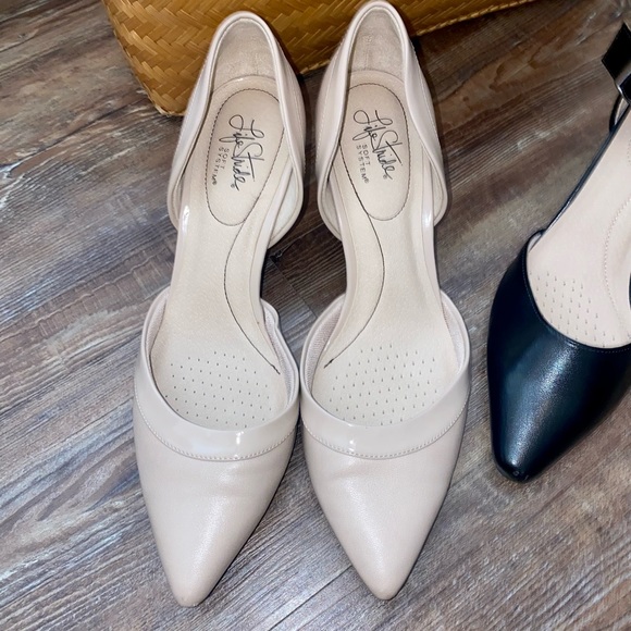 LIFE STRIDE SALDANA SOFT SYSTEM SLIP ON HEELS SZ 10M BONE CREAM - Picture 2 of 5